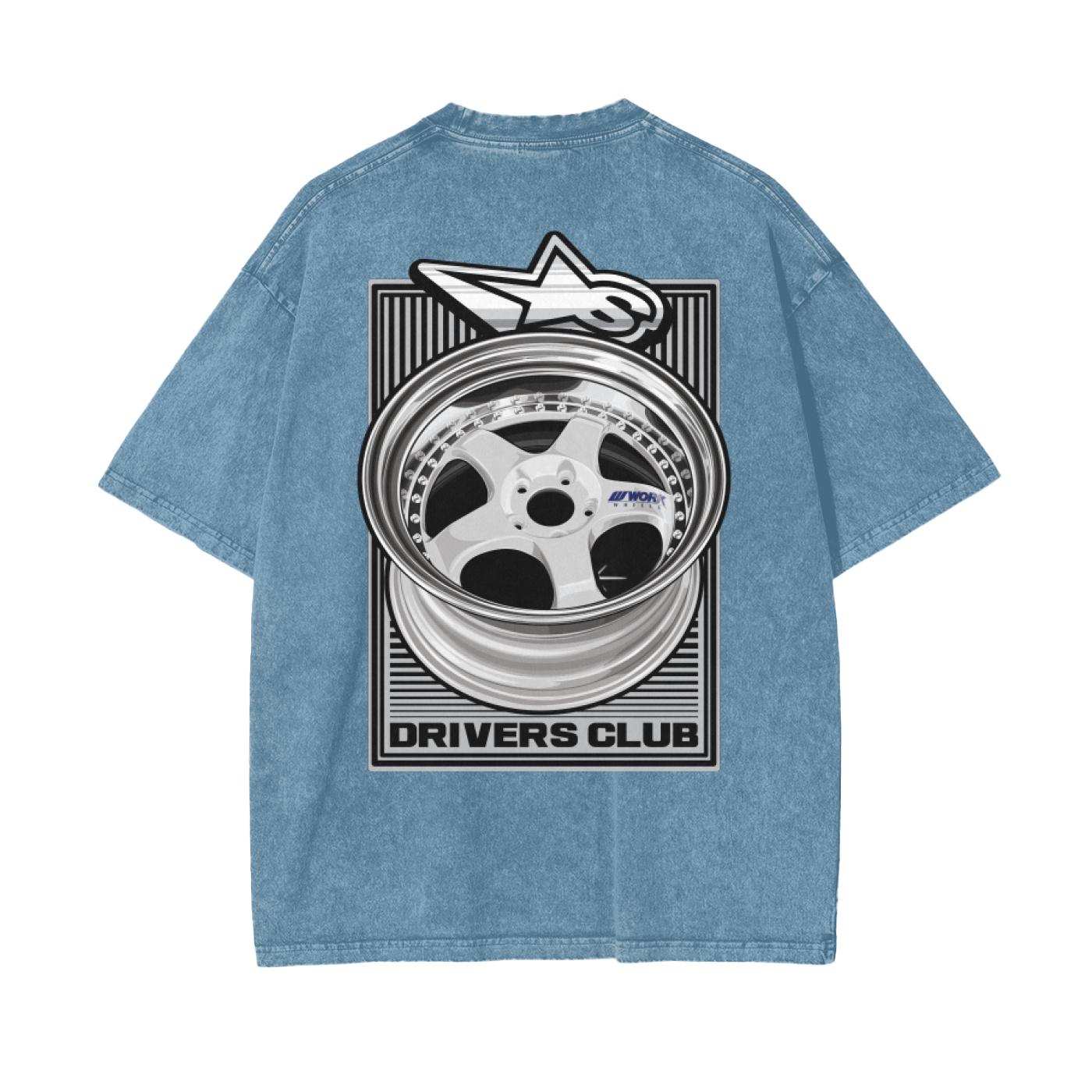 Meister Drivers Club Oversized Snow Washed Tee