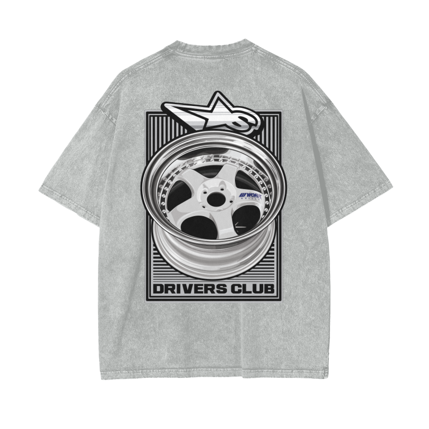 Meister Drivers Club Oversized Snow Washed Tee