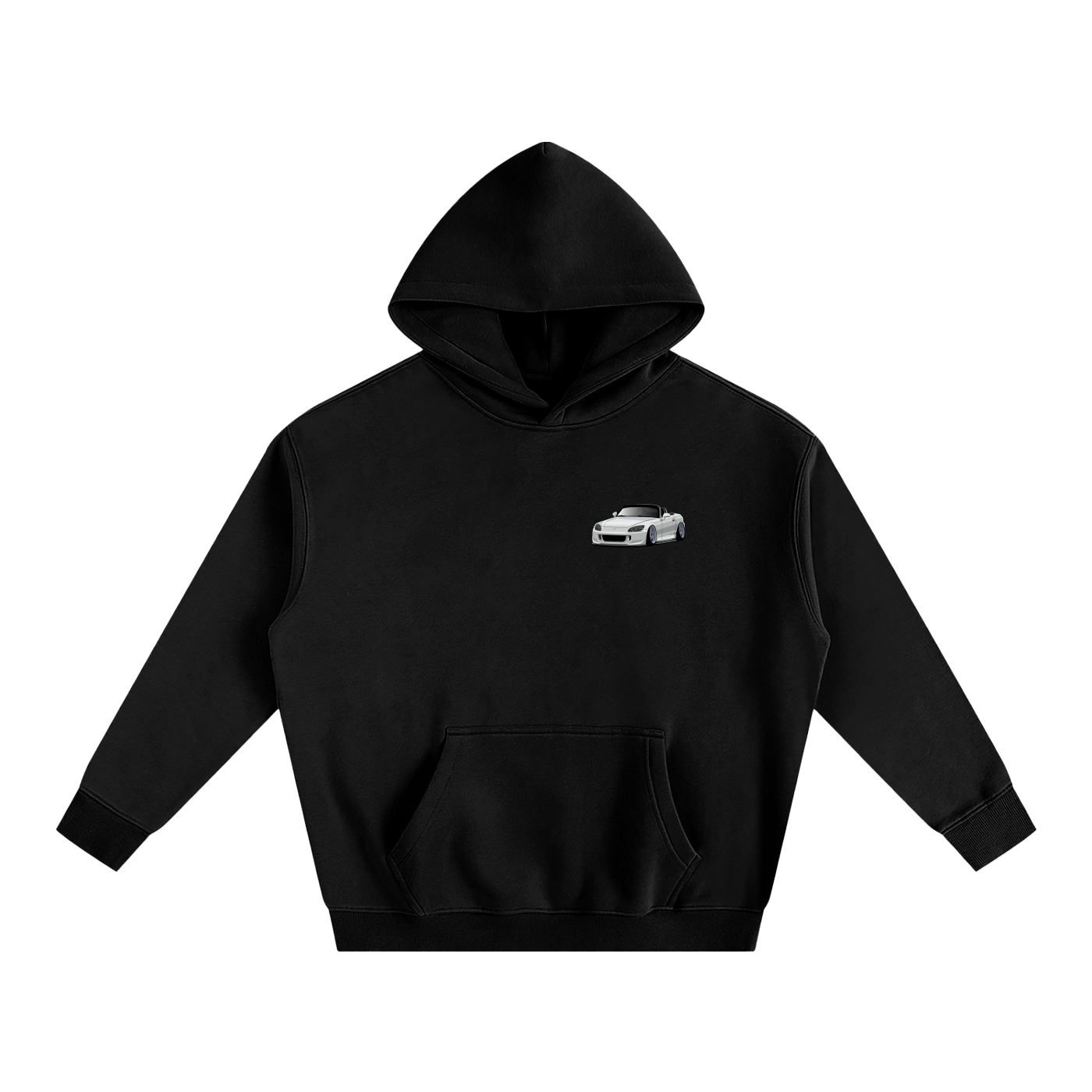 Honda S2000 Cartoon Oversized Fleece Hoodie