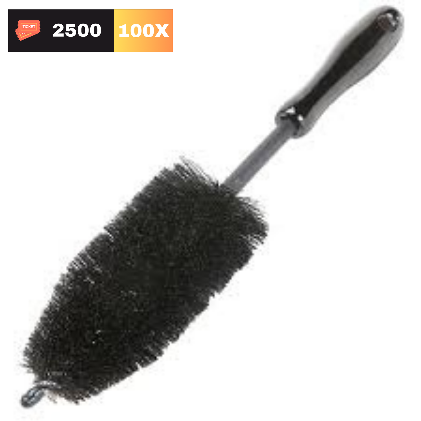 Premium Wheel Brush with Wooden Handle