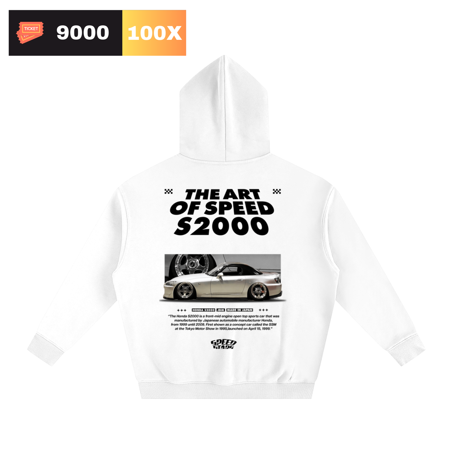 The Art Of Speed Oversized Fleece Hoodie