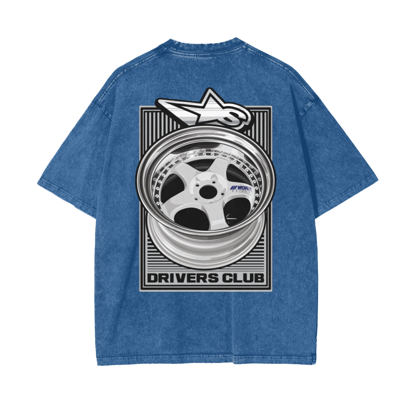 Meister Drivers Club Oversized Snow Washed Tee