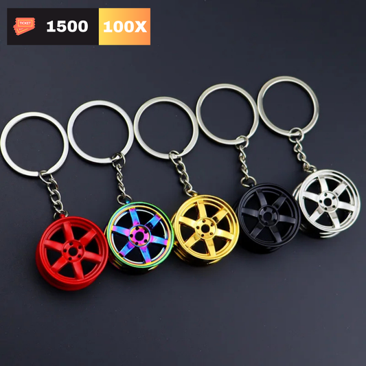 TE Wheel Keychain