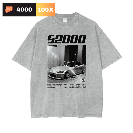 Made In Japan S2000 Oversized Snow Washed T-Shirt