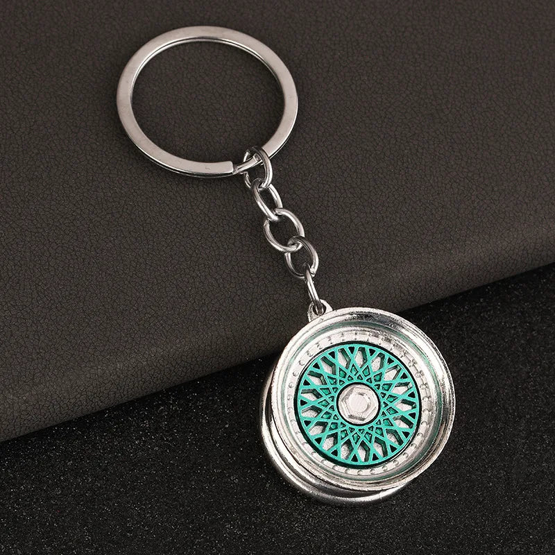 Multi Spoke Wheel Keychain