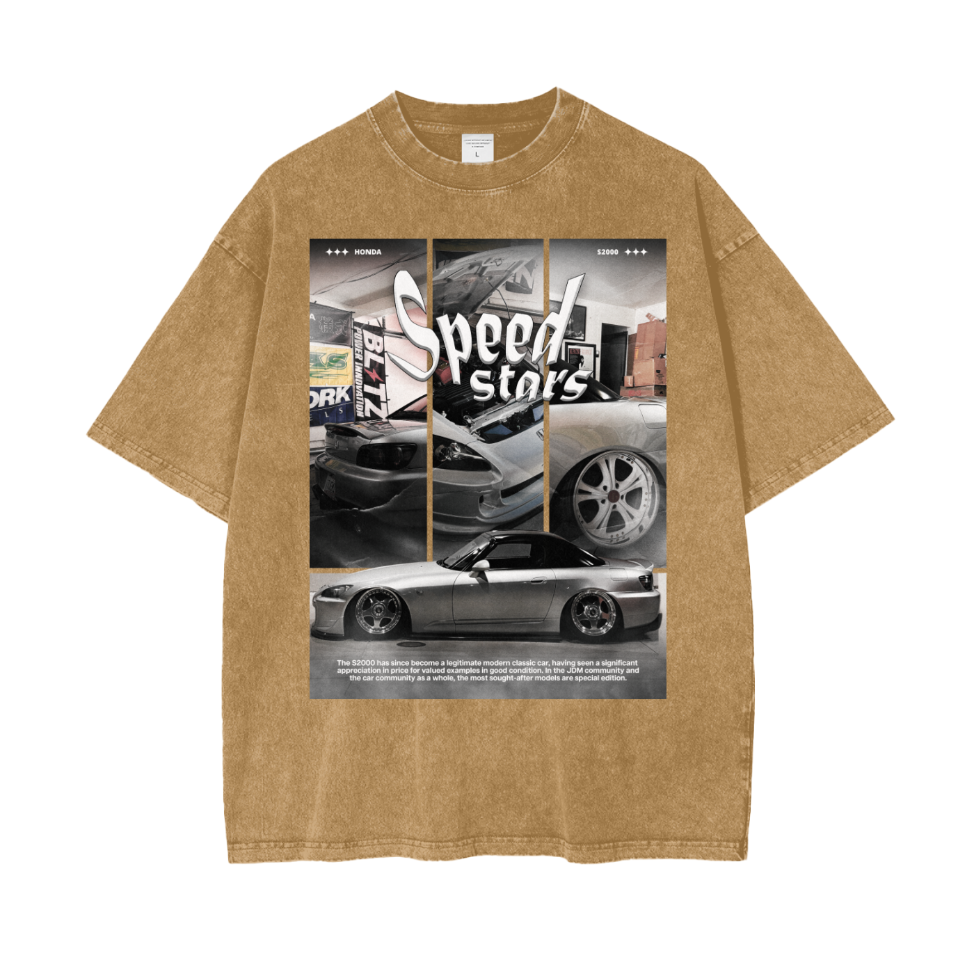 Vintage S2K Oversized Snow Washed Tee